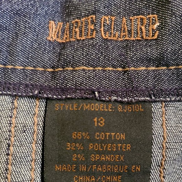 Marie Claire Trumpet Mermaid Midi Denim Skirt - Picture 3 of 7